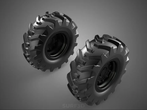 ARMORED PANZER ARMY MILITARY TIRE TYRE WHEEL RUBBER RIM VEHICLE 3D Model
