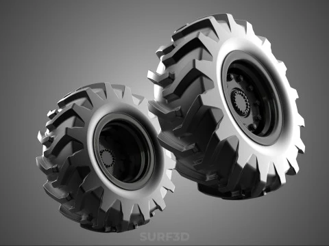 ARMORED PANZER ARMY MILITARY TIRE TYRE WHEEL RUBBER RIM VEHICLE 3D Model