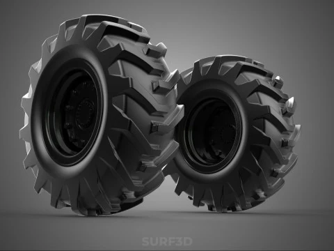 ARMORED PANZER ARMY MILITARY TIRE TYRE WHEEL RUBBER RIM VEHICLE 3D Model