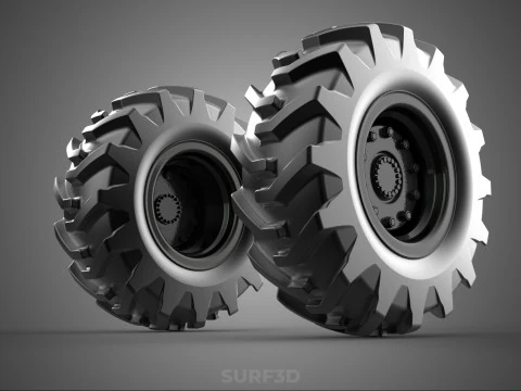 ARMORED PANZER ARMY MILITARY TIRE TYRE WHEEL RUBBER RIM VEHICLE 3D Model