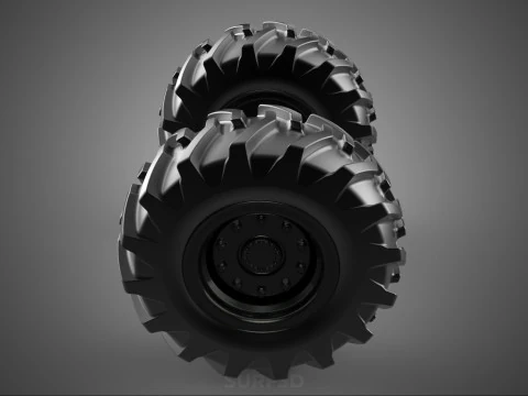 ARMORED PANZER ARMY MILITARY TIRE TYRE WHEEL RUBBER RIM VEHICLE 3D Model