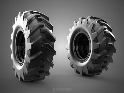 ARMORED PANZER ARMY MILITARY TIRE TYRE WHEEL RUBBER RIM VEHICLE 3D Model