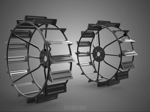 KAFES TEKERLEKLİ TRAKT&Ouml;R METAL LASTİK LASTİK JANT LUG &Ccedil;ELTİK TARLA &Ccedil;İFTLİĞİ 3D Model