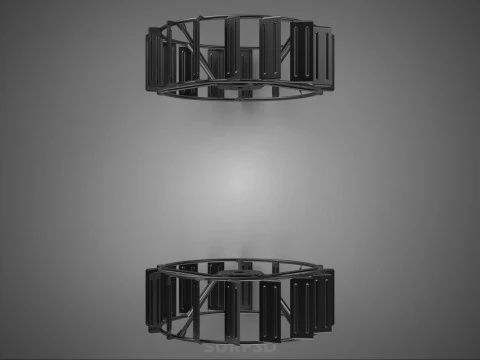KAFES TEKERLEKLİ TRAKT&Ouml;R METAL LASTİK LASTİK JANT LUG &Ccedil;ELTİK TARLA &Ccedil;İFTLİĞİ 3D Model