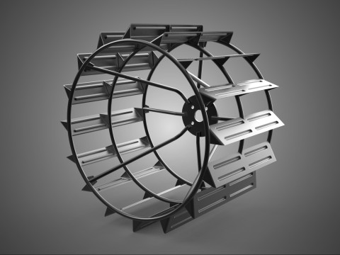 2 PISTA DUPLA PISTA LONGA LARGA RODA PNEU DO TRATOR ARO DO PNEU Modelo 3D