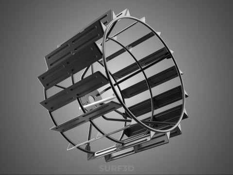 2 DOUBLE TREAD LONG WIDE TRACK CAGE WHEEL TRACTOR TYRE TIRE RIM 3D Model