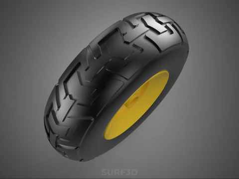 RODAMIENTO DE RUEDA AMARILLA LLANTA EJE CUBO CARRO CARRO COJINETE Modelo 3D