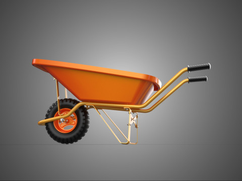 STANDAR WHEELBARROW CART WHEEL BARROW PEKERJA TENAGA KERJA BUILDER HAUL Model 3D