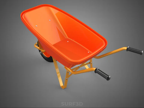 CARROZZA STANDARD CARRELLO CARROZZA LAVORATORE MANODOPERA COSTRUTTORE RAGGIO Modello 3D