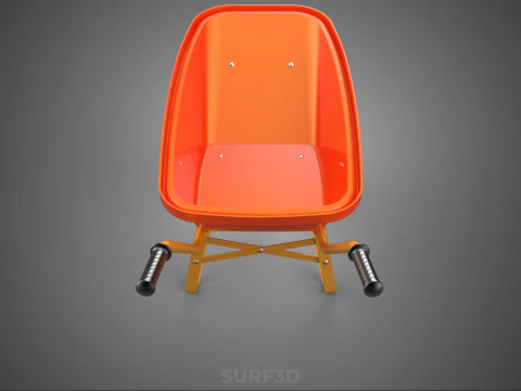 CARROZZA STANDARD CARRELLO CARROZZA LAVORATORE MANODOPERA COSTRUTTORE RAGGIO Modello 3D