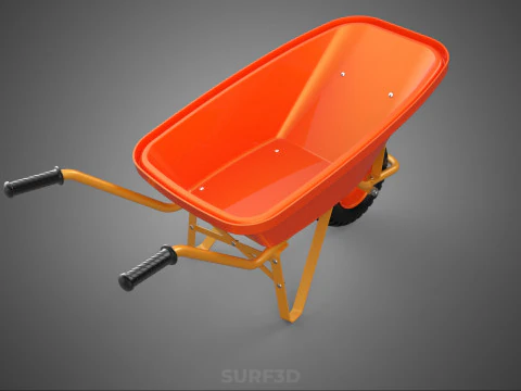 CARROZZA STANDARD CARRELLO CARROZZA LAVORATORE MANODOPERA COSTRUTTORE RAGGIO Modello 3D