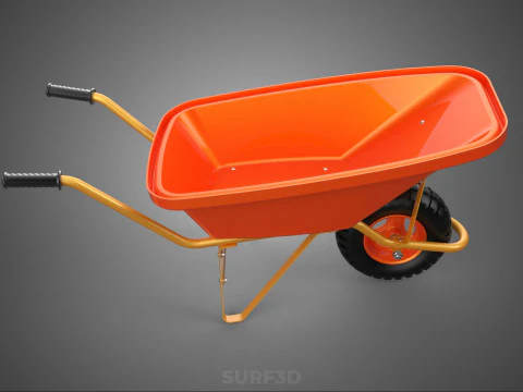 CARROZZA STANDARD CARRELLO CARROZZA LAVORATORE MANODOPERA COSTRUTTORE RAGGIO Modello 3D