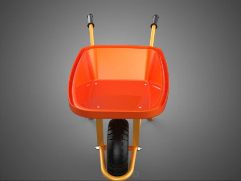 CARROZZA STANDARD CARRELLO CARROZZA LAVORATORE MANODOPERA COSTRUTTORE RAGGIO Modello 3D