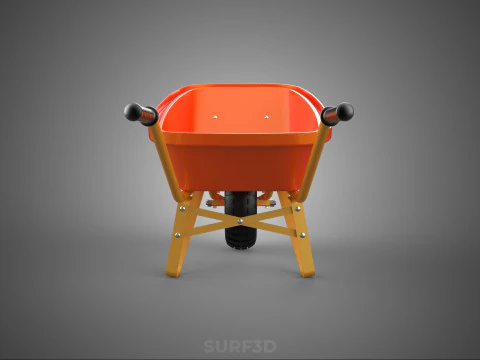 CARROZZA STANDARD CARRELLO CARROZZA LAVORATORE MANODOPERA COSTRUTTORE RAGGIO Modello 3D