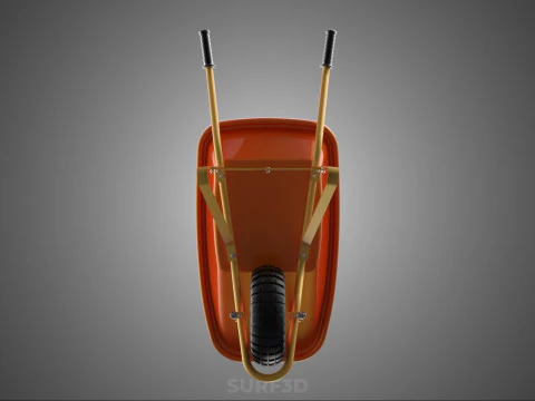 CARROZZA STANDARD CARRELLO CARROZZA LAVORATORE MANODOPERA COSTRUTTORE RAGGIO Modello 3D