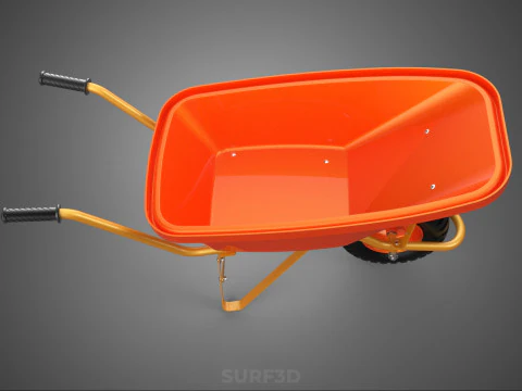 CARROZZA STANDARD CARRELLO CARROZZA LAVORATORE MANODOPERA COSTRUTTORE RAGGIO Modello 3D