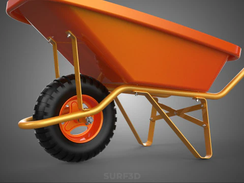 CARROZZA STANDARD CARRELLO CARROZZA LAVORATORE MANODOPERA COSTRUTTORE RAGGIO Modello 3D