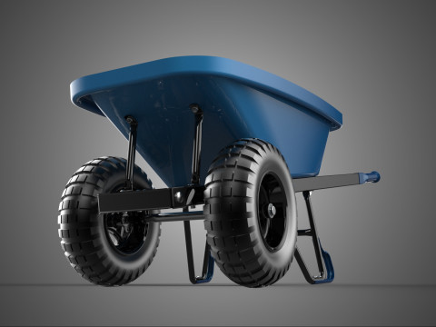 СВЕРХМОЩНАЯ ДВУХКОЛЕСНАЯ РУЧНАЯ ТЕЛЕЖКА ТЕЛЕЖКА ДЛЯ ВАГОНА ПОДДОН 3D Модель