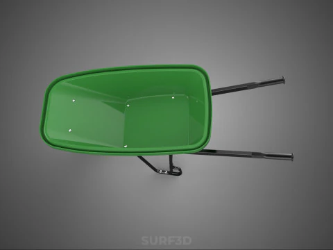 CARRELLA SINGOLA CARRIOLA PESANTE CARRELLO CARRELLO CARRO VASSOIO KG Modello 3D