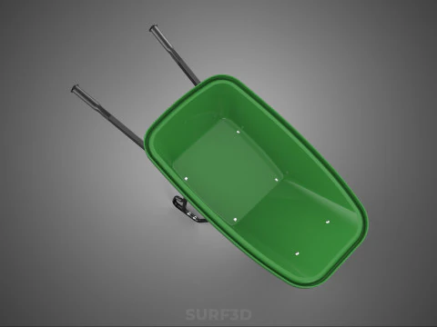 CARRELLA SINGOLA CARRIOLA PESANTE CARRELLO CARRELLO CARRO VASSOIO KG Modello 3D