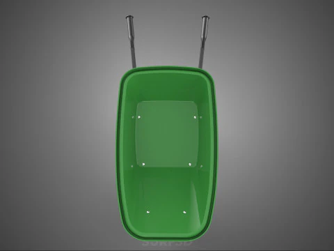 CARRELLA SINGOLA CARRIOLA PESANTE CARRELLO CARRELLO CARRO VASSOIO KG Modello 3D