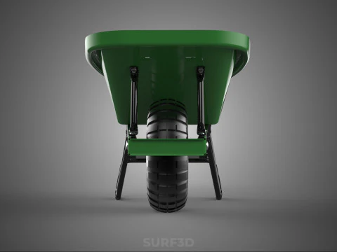 CARRELLA SINGOLA CARRIOLA PESANTE CARRELLO CARRELLO CARRO VASSOIO KG Modello 3D