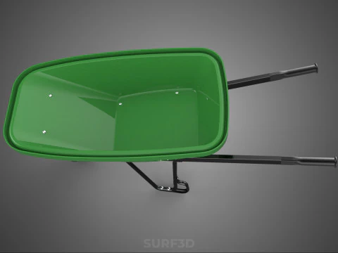 CARRELLA SINGOLA CARRIOLA PESANTE CARRELLO CARRELLO CARRO VASSOIO KG Modello 3D