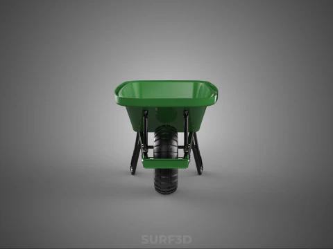 CARRELLA SINGOLA CARRIOLA PESANTE CARRELLO CARRELLO CARRO VASSOIO KG Modello 3D