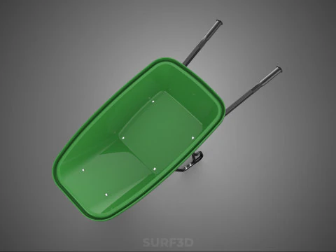 CARRELLA SINGOLA CARRIOLA PESANTE CARRELLO CARRELLO CARRO VASSOIO KG Modello 3D