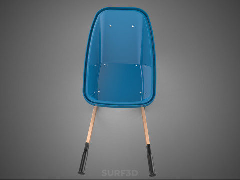 WOOD WOODEN HANDLES HANDLE STEEL FRAME WHEEL BARROW WHEELBARROW 3D Model