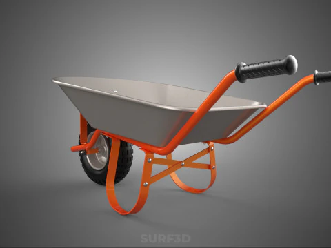 STANDARD WHEELBARROWS WHEELBARROW WHEEL BARROW CART TROLLEY LIFT 3D Model