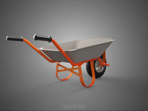 STANDARD WHEELBARROWS WHEELBARROW WHEEL BARROW CART TROLLEY LIFT 3D Model