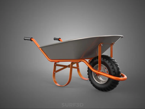 STANDARD WHEELBARROWS WHEELBARROW WHEEL BARROW CART TROLLEY LIFT 3D Model