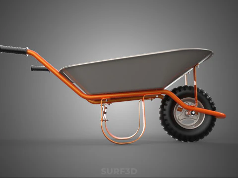 STANDARD WHEELBARROWS WHEELBARROW WHEEL BARROW CART TROLLEY LIFT 3D Model