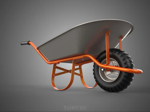 STANDARD WHEELBARROWS WHEELBARROW WHEEL BARROW CART TROLLEY LIFT 3D Model