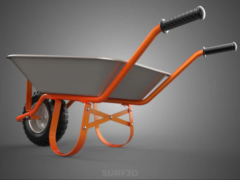 STANDARD WHEELBARROWS WHEELBARROW WHEEL BARROW CART TROLLEY LIFT 3D Model
