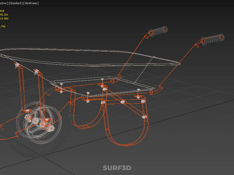 STANDARD WHEELBARROWS WHEELBARROW WHEEL BARROW CART TROLLEY LIFT 3D Model