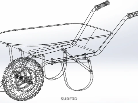 STANDARD WHEELBARROWS WHEELBARROW WHEEL BARROW CART TROLLEY LIFT 3D Model
