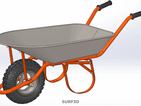STANDARD WHEELBARROWS WHEELBARROW WHEEL BARROW CART TROLLEY LIFT 3D Model