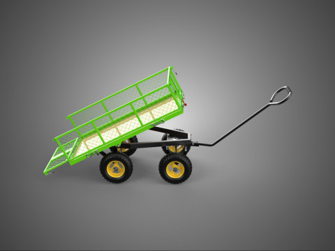 TROLLEY DUMP WHEELBARROW CARRIER TRAILER LIPAT TIPPING TIPPING Model 3D