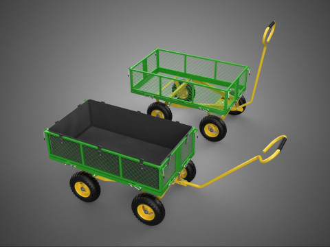 WAGON W&Oacute;ZEK W&Oacute;ZEK PRZYCZEPA ZDEJMOWANA Z SIATKI KIESZONKA NA TACKĘ Model 3D