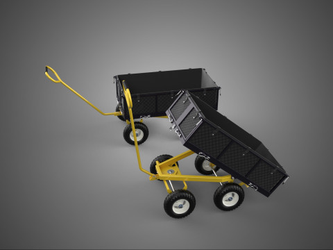 AĞIR HİZMET DAMPERLİ TARIM ARABASI KAMYON DEVİRME 3D Model