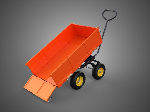 SAMPAH SAMPAH SAMPAH TRAILER DUMP CART WAGON TROLLEY Model 3D