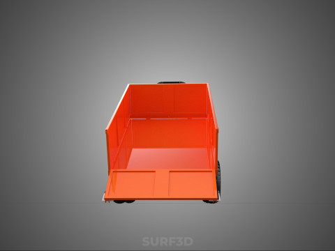 ATIK &Ccedil;&Ouml;P &Ccedil;&Ouml;P &Ccedil;&Ouml;P R&Ouml;MORK DAMPERLİ ARABA VAGON ARABASI 3D Model