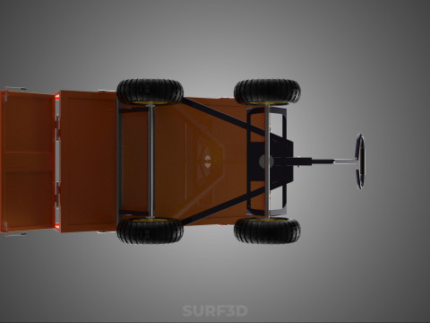 ATIK &Ccedil;&Ouml;P &Ccedil;&Ouml;P &Ccedil;&Ouml;P R&Ouml;MORK DAMPERLİ ARABA VAGON ARABASI 3D Model