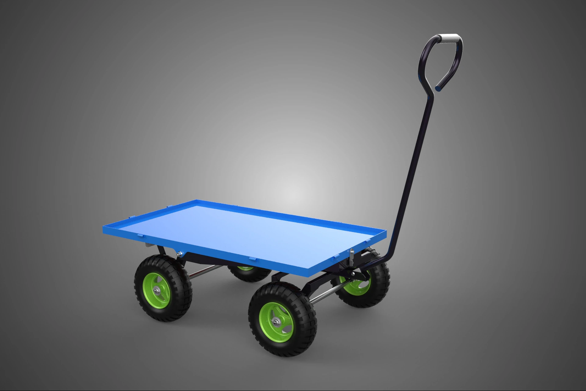 HAND PALLET PLATFORM TROLLEY CART DOLLY TRUCK FLAT BED DECK LOAD 3D Model .c4d .max .obj .3ds .fbx .stl .blend