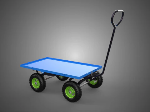 EL PALET PLATFORMU ARABA ARABASI DOLLY KAMYON D&Uuml;Z YATAKLI G&Uuml;VERTE Y&Uuml;K&Uuml; 3D Model