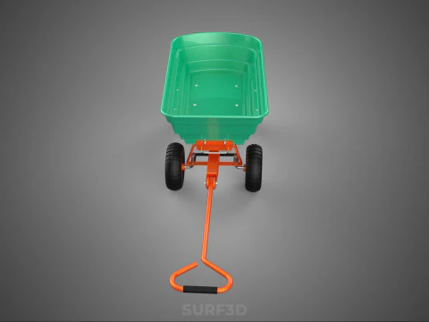 BEACH SAND SEA UTILITY CART WAGON TRAILER TROLLEY DOLLY TRUCK PL 3D Model