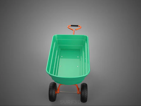 BEACH SAND SEA UTILITY CART WAGON TRAILER TROLLEY DOLLY TRUCK PL 3D Model