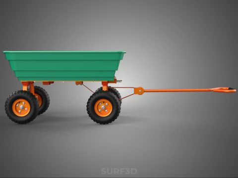 BEACH SAND SEA UTILITY CART WAGON TRAILER TROLLEY DOLLY TRUCK PL 3D Model